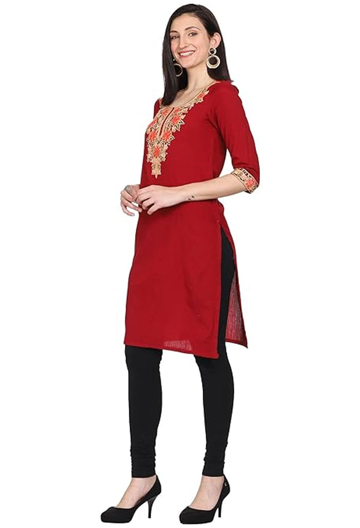 Wear this kurti with jeans in winter, stay comfortable