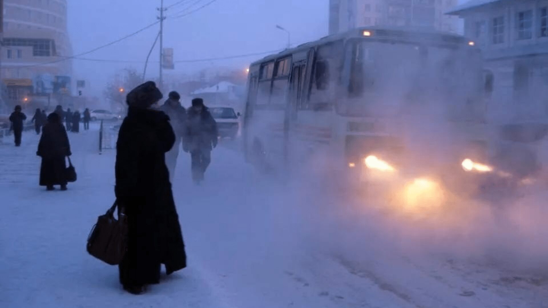 The coldest village in the world, where the temperature reaches -68C degrees.